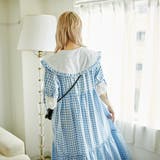 コットンレースティアードギンガムチェックワンピース | kutir | 詳細画像32