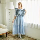 コットンレースティアードギンガムチェックワンピース | kutir | 詳細画像39