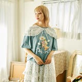 ブルー | 【kutir】【クティールとレトロ】レースツケエリSETネコTシャツ | kutir