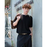 ブラック | CONTRAST HENLEY NECK | kutir