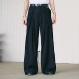 ブラック | CROSS TUCK WIDE | kutir