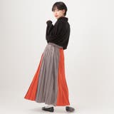 【kutir】配色プリーツスカート | kutir | 詳細画像9 
