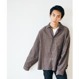 【kutir】フェイクスウェードワイドシャツ オープンカラーシャツスウェード風 | kutir | 詳細画像10 