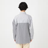 【kutir】切り替えストライプシャツ | kutir | 詳細画像15 