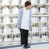  【kutir】【ビッグシルエット】ストライプ フードシャツ | kutir | 詳細画像16 
