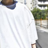 【kutir】【ウルトラルーズシルエット】配色ステッチTシャツ | kutir | 詳細画像6 