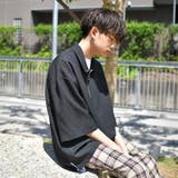 【kutir】【ビッグシルエット】ハーフジップシャツ リングジップ | kutir | 詳細画像2 