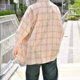 【kutir】【ビッグシルエット】チェックダブルポケットシャツ | kutir | 詳細画像17 