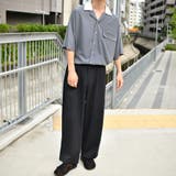 【kutir】衿配色オープンカラーシャツ | kutir | 詳細画像7 