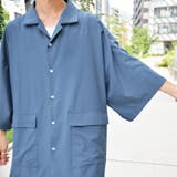 【kutir】ダブルポケット7分袖ルーズシャツ | kutir | 詳細画像18 