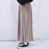 【kutir】【低身長向けSサイズあり】ベロアプリーツスカート | kutir | 詳細画像14 