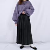 【kutir】【低身長向けSサイズあり】ベロアプリーツスカート | kutir | 詳細画像4 