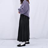 【kutir】【低身長向けSサイズあり】ベロアプリーツスカート | kutir | 詳細画像5 