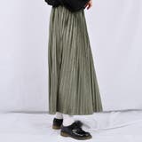 【kutir】【低身長向けSサイズあり】ベロアプリーツスカート | kutir | 詳細画像8 