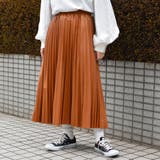 キャメル | 【kutir】【低身長向けSサイズあり】フェイクレザープリーツスカート | kutir