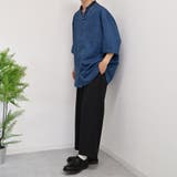 【kutir】襟配色変形バンドカラーシャツ | kutir | 詳細画像17 