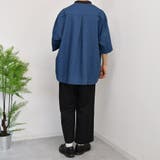 【kutir】襟配色変形バンドカラーシャツ | kutir | 詳細画像18 