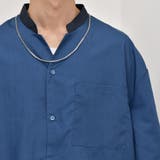 【kutir】襟配色変形バンドカラーシャツ | kutir | 詳細画像23 