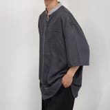 【kutir】襟配色変形バンドカラーシャツ | kutir | 詳細画像5 