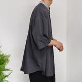 【kutir】襟配色変形バンドカラーシャツ | kutir | 詳細画像7 