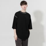 【Adoon plain】配色ステッチTシャツ | kutir | 詳細画像2 
