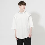 オフホワイト | 【Adoon plain】配色ステッチTシャツ | kutir