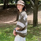 【kutir】ワッペン付きメッシュ編みボーダーポロ | kutir | 詳細画像29 