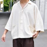 【Adoon plain】スキッパーリネンシャツ | kutir | 詳細画像2