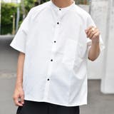 【Adoon plain】フロントポケットバンドカラーシャツ | kutir | 詳細画像1 
