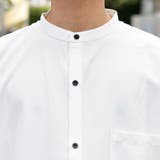 【Adoon plain】フロントポケットバンドカラーシャツ | kutir | 詳細画像11 