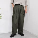カーキ | 【kutir】ワイドカーゴパンツ | kutir