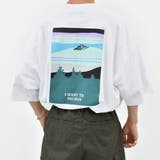 ホワイト | 【kutir】レトロアソートプリントTシャツ | kutir