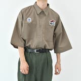 ダークブラウン | 【kutir】 ワッペンシャツ | kutir