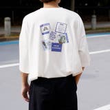 オフホワイト | 【Adoon plain】アソートロゴビックTシャツ | kutir