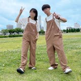 ライトブラウン | ワッペン付きオーバーオール | sedacle by pairpair【WOMEN】