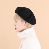 ブラック | 【kutir】パイピングベレー帽 | kutir