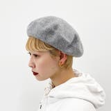 グレー | 【kutir】パイピングベレー帽 | kutir