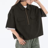 ブラック | 【kutir】【SHOPLIST限定】ハーフジップシャツ | kutir