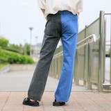 【Adoon plain】デニムバイカラーパンツ | kutir | 詳細画像12