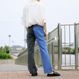 【Adoon plain】デニムバイカラーパンツ | kutir | 詳細画像5