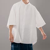 オフホワイト | 【kutir】サイドデザインヒヨクバンドカラーシャツ | kutir