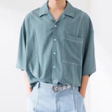 【Adoon plain】ジグザグステッチシャツ | kutir | 詳細画像1 