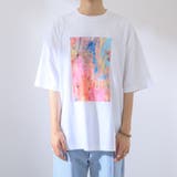 ホワイト | 【Adoon plain】アートプリントTシャツ | kutir
