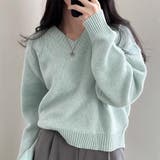オーバーサイズVネックニット【韓国ファッション】 | Girly Doll | 詳細画像26 