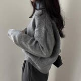 オーバーサイズVネックニット【韓国ファッション】 | Girly Doll | 詳細画像30 