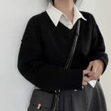 オーバーサイズVネックニット【韓国ファッション】 | Girly Doll | 詳細画像44 