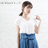オフホワイト【Vネック】 | クルーネック or Vネック【韓国ファッション】 | Girly Doll