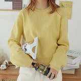 イエロー | パフスリーブニット | Girly Doll