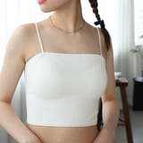 カップ付けブラトップ【韓国ファッション】 | Girly Doll | 詳細画像1 