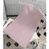 ピンク | リブノースリーブハイネックプルオーバー【韓国ファッション】 | Girly Doll